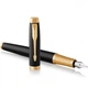 Набір Parker IM 17 Premium Black GT FP F перова ручка + блокнот 24 011b26 - зображення 2