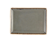 Блюдо для подачи мелкое прямоугольное Dark Grey Porland фарфоровое 180х130 мм 358819/DG - изображение 1