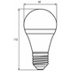 Лампочка Eurolamp LED А60 800 Lm E27 4000K 2шт (MLP-LED-A60-08274(Amber)new) - зображення 3