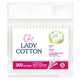 Ватні палички Lady Cotton в поліетиленовому пакеті 300 шт. (4823071621402) - зображення 1