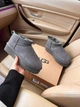 Уггі Classic Ultra Mini Platform Grey Premium натуральна замша хутро 38р сірий - зображення 8