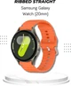 Ремінець BeCover Ribbed Straight 20mm для Samsung Galaxy Watch 7 40/44mm/7 FE/6/6 Classic/5/5 Pro/4/4 Classic/Watch 3 41mm Orange (BC_714849) - зображення 5
