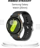 Ремешок BeCover Ribbed Straight 20mm для Samsung Galaxy Watch 7 40/44mm/7 FE/6/6 Classic/5/5 Pro/4/4 Classic/Watch 3 41mm Black (BC_714840) - изображение 6