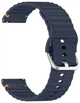 Ремешок BeCover Ribbed Straight 20mm для Samsung Galaxy Watch 7 40/44mm/7 FE/6/6 Classic/5/5 Pro/4/4 Classic/Watch 3 41mm Deep Blue (BC_714843) - изображение 2