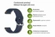 Ремешок BeCover Ribbed Straight 20mm для Samsung Galaxy Watch 7 40/44mm/7 FE/6/6 Classic/5/5 Pro/4/4 Classic/Watch 3 41mm Deep Blue (BC_714843) - изображение 4