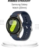 Ремешок BeCover Ribbed Straight 20mm для Samsung Galaxy Watch 7 40/44mm/7 FE/6/6 Classic/5/5 Pro/4/4 Classic/Watch 3 41mm Deep Blue (BC_714843) - изображение 5