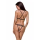 Портупея стрепы женская для груди черного цвета Passion KELIS BRA Exclusive XXL/XXXL - изображение 2