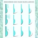 Валики для ламинирования ресниц OKO Lash&Brow Blue Lagoon размер S, M, L - 3 пары - изображение 3
