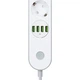 Мережевий фільтр живлення ColorWay CW-CHE44W, 4 розетки/4USB White 2M (CW-CHE44W) - зображення 8