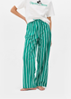 Женские пижамные штаны Primark Wide Leg Pajama Bottoms S для дома и сна Зеленый (8826) - изображение 1