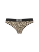 Женские трусики Victoria’s Secret (999621528776) Logo Cotton Shine Patch Thong XL коричневые - изображение 3