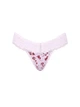 Женские трусики Victoria’s Secret (273779485135) Lace-Trim Thong L розовые - изображение 3