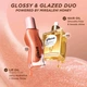 Подарочный набор Gisou Glossy Glazed (масло для волос 20 мл + масло для губ 8 мл) - изображение 2