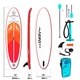 Надувная SUP доска AERO Board 2.0 (305х15х80см) 10' Red Orange - изображение 1