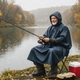 Тактический многофункциональный дождевик-пончо 3в1 (плащ, палатка, тент) 210х150см Синий 9230 - изображение 5