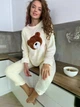 Женская тёплая махровая пижама Ghazel L белый (DO2502/1) - изображение 1