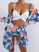 Роздільний жіночий купальник з яскравим принтом Plus size Ghazel XL кольоровий (SW1285/1) - зображення 1