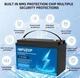 Комплект инвертор WX1252 Inverter преобразователь MPPT 1500 Вт 24-220V 40 А и 2 аккумулятора MFUZOP LiFePO4 12,8 V 100 Ah - изображение 13