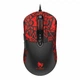 Игровая USB мышь TWolf G550 проводная модель с RGB-подсветкой и регулируемым разрешением сенсора1200 /2400/3600/7200DPI, 6 кнопок ( 2 основные кнопки и 2 дополнительные ) кабель 1.5м Black/Red - изображение 1