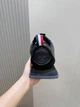 Мужские кожаные кроссовки Moncler Pacey черного цвета 39 р (25.5 см) - изображение 5