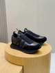 Мужские кожаные кроссовки Moncler Pacey черного цвета 39 р (25.5 см) - изображение 7