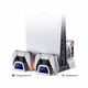Вертикальная охлаждающая док-станция DOBE TP5-3536B для PlayStation 5 / PS5 Slim / Pro с зарядкой геймпадов, 3 уровня вентилятора - изображение 5