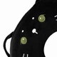 Подушка с ушками кошка дорожная ARDESTO Travel Black Cat 30х30см полиуретановая пена мемори чёрная для путешествий - изображение 2