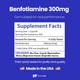 Добавка премиум-класса бенфотиамин поддержка общего здоровья Healthfare Benfotiamine 300mg 200 капсул - изображение 3