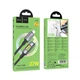 Кабель заряджання Hoco U144 Type-C - Lightning (27W) (1.2М) LED швидка зарядка для iOS пристроїв iPhone/iPad/iPod Чорний - зображення 2