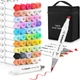 Маркеры Caliart Спиртовые Кисть и Долото для скетчинга 51 Colors Alcohol Brush Markers Brush Chisel - изображение 1