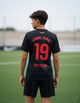 Детская футбольная форма FC Barcelona Lamine Yamal №19 (чёрная), футболка + шорты 22 (125-130см) - изображение 1