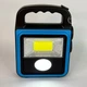 Фонарь аккумуляторный светодиодный LED COB с солнечной панелью и функцией Power Bank, портативный ручной фонарь-прожектор с зарядкой от USB для дома, дачи, кемпинга, A-2301C-Blue - изображение 7