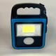 Фонарь аккумуляторный светодиодный LED COB с солнечной панелью и функцией Power Bank, портативный ручной фонарь-прожектор с зарядкой от USB для дома, дачи, кемпинга, A-2301C-Blue - изображение 9
