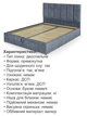 Ліжко Лотос 160 × 200 см, велюр, без підйомного механізму, синьо-сірий - зображення 5