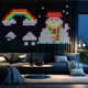 Смарт гірлянда Штора від USB, 2х2м, 400 LED, з пультом, Різнокольорова - зображення 4