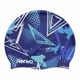 Доросла шапочка для плавання Renvo Kerio Triangles Синій Уні OSFM (2SC150-0403) - зображення 1