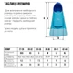 Короткі ласти для тренування в басейні Renvo Frio із закритою п'ятою Різнокольоровий 39-41 (SF100-06 39-41) - зображення 8