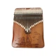 Калимба с резонатором Kalimba на 21 язычков Ручное фортепиано Коричневый с Узором Корабли в море K-21-27K - изображение 1