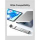 Подставка для ноутбука Vention Laptop X-type Stand Silver Aluminum Alloy (KDMI0) - изображение 5