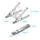 Подставка для ноутбука Vention Laptop X-type Stand Silver Aluminum Alloy (KDMI0) - изображение 6