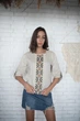 Блуза Etnoshop Лляна з ручною вишивкою 3XL Бежева - изображение 1