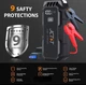 Пускозарядное устройство Бустер для авто JUMP STARTER JCTST ML-07 24800mAh, 2000A - изображение 2
