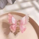 Крабик-Бабочка для Волос ANbeauty двойные крылья 6,5 см Молочно-Розовый (AN0103611) - изображение 3