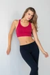 Женский бесшовный спортивный топ Giulia FLEX TOP FREE S/M Bordo-winterberry, комфортный топ из микрофибры - изображение 5