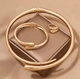Набір прикрас GONCHAR & CO. 3 в 1 (кольє, каблучка, браслет) 18K 77-5006 - зображення 3
