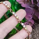 Браслет Xuping Jewelry 4мм длина 17.5-19.5см медицинское золото позолота 18К 2378 - изображение 1