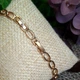 Браслет Xuping Jewelry 4-8мм длина 17-19см медицинское золото позолота 18К 2402 - изображение 3