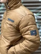 Чоловіча зимова куртка Tommy Hilfiger тепла з капішоном Розмір M коричневого кольору - изображение 3