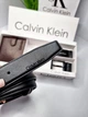Чоловічий подарунковий набір Calvin для чоловіка шкіряний ремінь 2 пряжки + гаманець + упаковка у подарунок - зображення 5