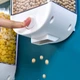 Настенный диспенсер для сыпучих продуктов кухонный органайзер для хранения круп, хлопьев 1500 мл 1 шт Белый (FO5544) - изображение 4